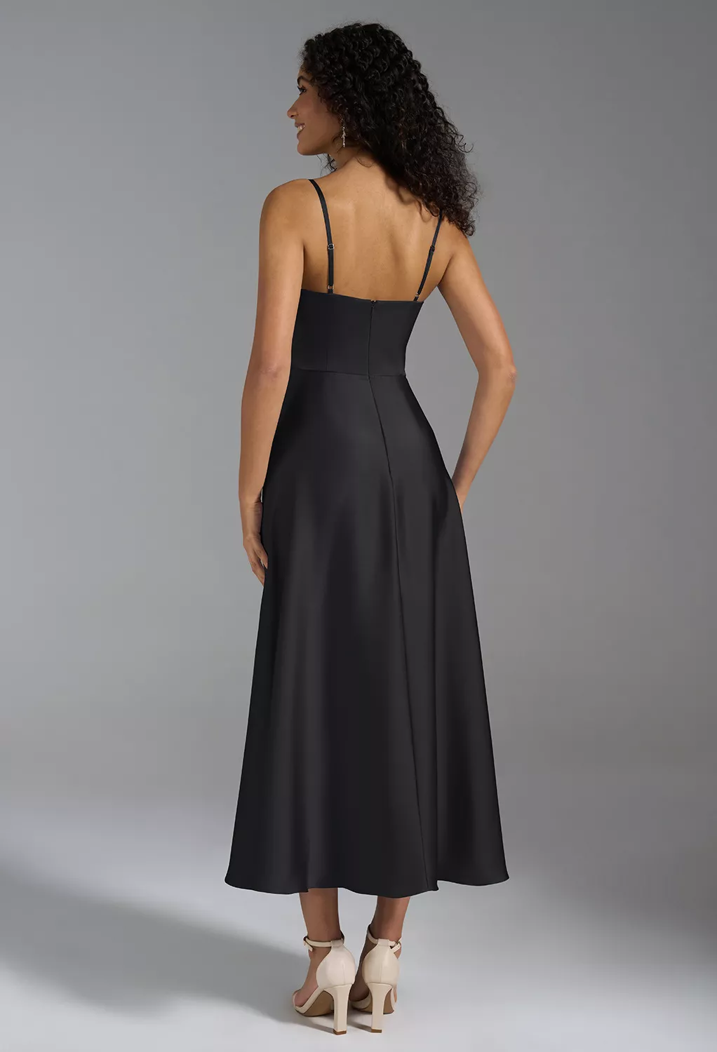 AW Lexi Black Metallic  Beach Wedding Guest Dresses